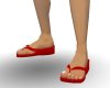 (SK) Red Flip Flops