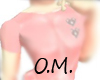 O.M'sPink Muscular Shirt