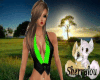 green sexy vest