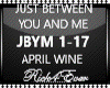 JUST BETWEEN YOU AND ME