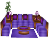 Purple Butterfly Couch