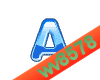 The letter A (Blue 2)