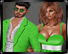 Couple Green SuitOutfits