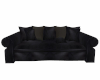 R~ Black Leather Sofa 4P