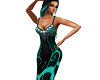 Teal Swirl Gown