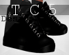 Black cross sneakers