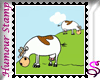 Animated Cow JOKE stamp