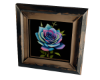 Roses Burnt Wood Frame