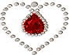 Ruby Heart Necklace