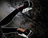 Black/White Spiked Heels