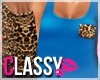 C. Blue Leopard tee