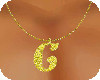 [DF] C gold necklace
