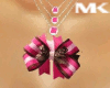 Pink Big Bow Necklace