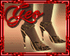Geo Diamonte Heels Gold
