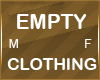 Empty  Clothing Male/F