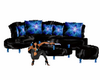 blue black Couch
