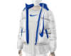 Jacket NK White Blue