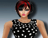 POLKA_DOT BLACK DRESS