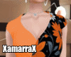 Orange Flower Dress