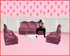 ~TL~Rose couch w/ chairs
