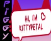 Kittypetal custom sign