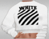 White Logo Sweat Top