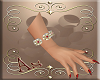 {AS} Ruby&pearl bracelet