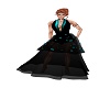 NY Eve Black n teal gown