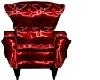red satin smoot chair