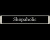 Shopaholic sterling tag
