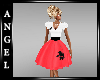 ANG~Poodle Skirt - Red