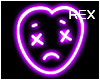 Sad Heart - Purple Neon