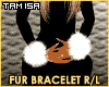 [T] Fur Bracelet R&L