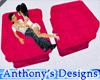 AD PINK KISSING COUCH