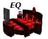 EQ red tv bed 
