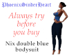 Nix double blue bodysuit