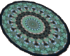 (R)greenglass round rug