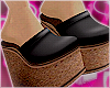 ! wedges black <333