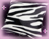 ! zebra fur cushion