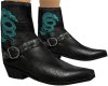 Teal Dragon Boots (M)