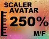 250 % AVATAR SCALER M/F
