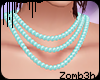 z | Pearl Neck - Aqua