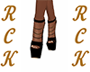 RCK§Black and Gold Shoe