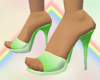 Iced Lime Spike Heels