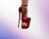 Flower Red Shoes
