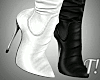 T! Black & White Boots