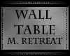 *C*Wall Table-MRetreat