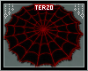 Spider Web Rug Red