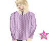knitted lilac sweater