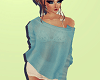 Shoulder see thru *blue